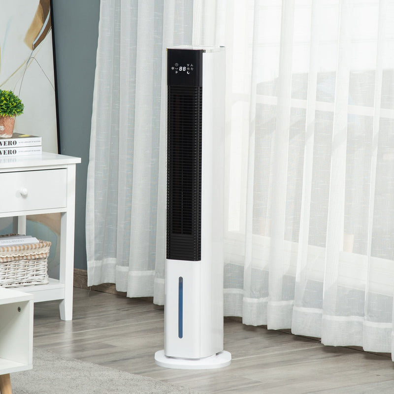 42" White Portable Air Humidifier Cooler Homcom