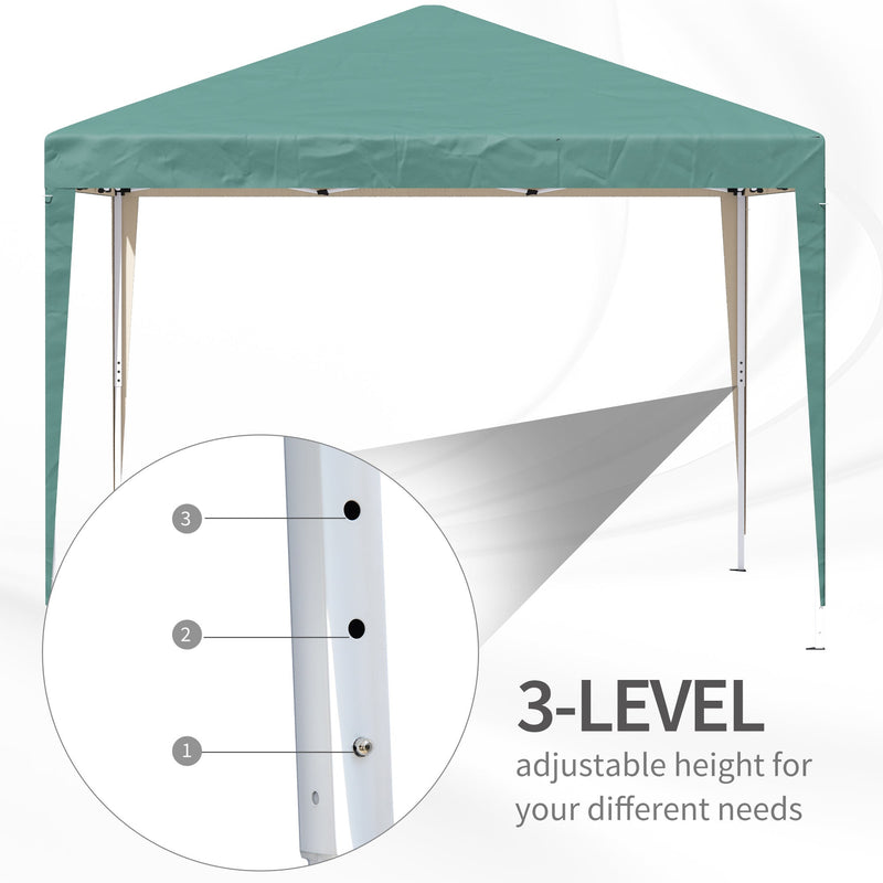 3x3 Pop Up Gazebo, Waterproof Heavy Duty Event Shelter, Green