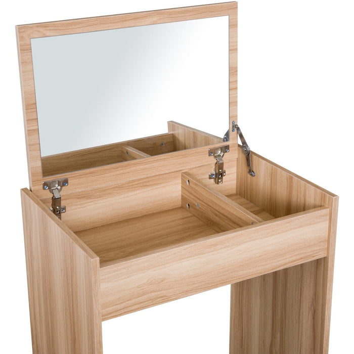 Dressing Table With Flip up Mirror and Stool