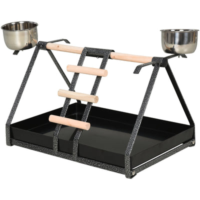 Bird Training Playground with Wood Perch Pawhut