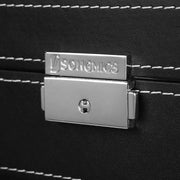 Black Leather 5 Watch Box With Glass Lid by Songmics Songmics