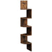 Vasagle Rustic Brown 5 Tier Wooden Corner 