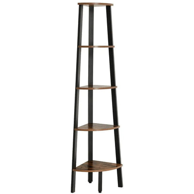 Industrial Corner Bookcase by Vasagle - perfect for smaller spaces