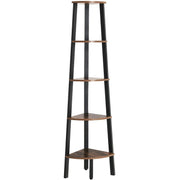 Industrial Corner Bookcase by Vasagle - perfect for smaller spaces