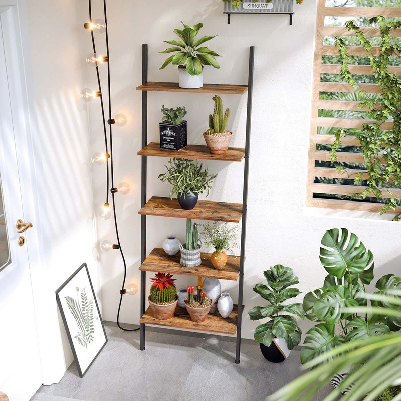 Vasagle Industrial 5 Tier Ladder Shelf