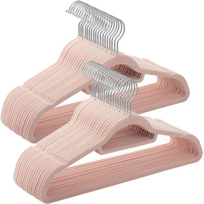 50-Pack Pink Velvet Hangers Songmics