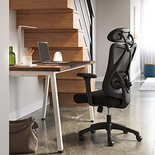 Ergonomic Adjustable Mesh Chair, Black