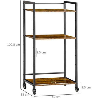 Printer Stand on Wheels Homcom