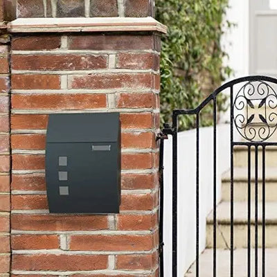 Wall Mounted Lockable Letter Box with View Window by Songmics SONGMICS