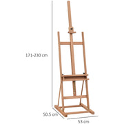 Wooden Studio Easel With Pencil Case Vinsetto