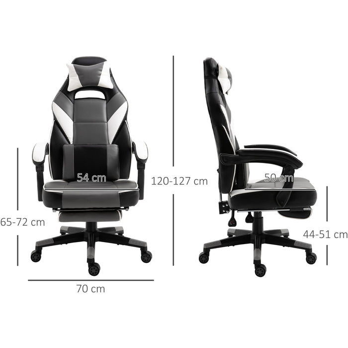 Ergonomic Racing Gaming Chair Grey