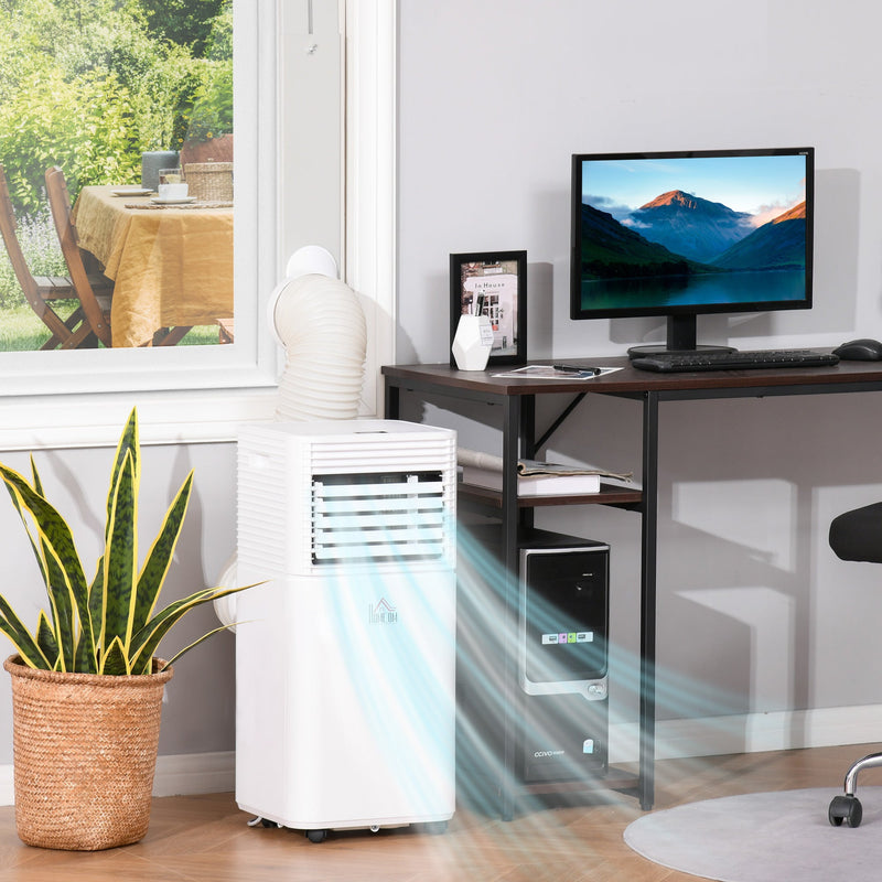 9000 BTU 4-In-1 Portable AC w/ Remote, LED Timer Homcom