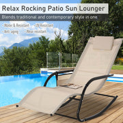 Rocking Garden Lounger Outsunny