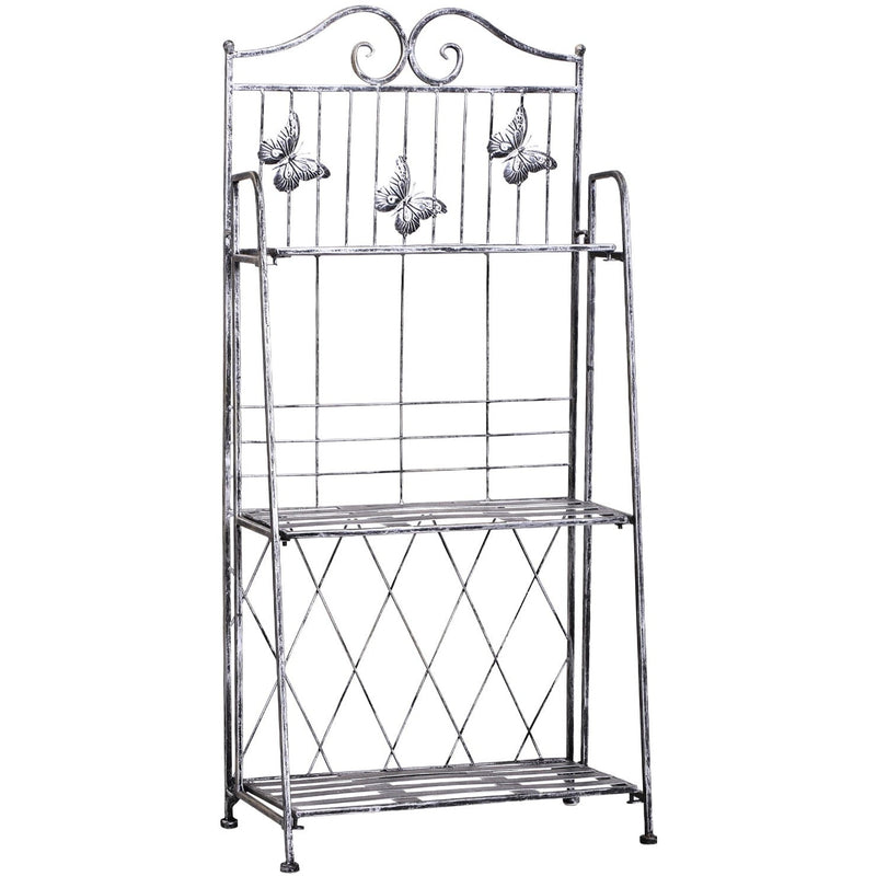 3-Tier Metal Plant Stand Indoor/Outdoor Size