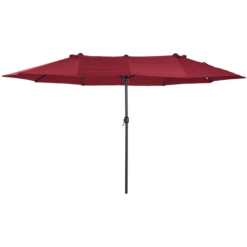 4.6m Large Garden Parasol, Double Sided, No Base