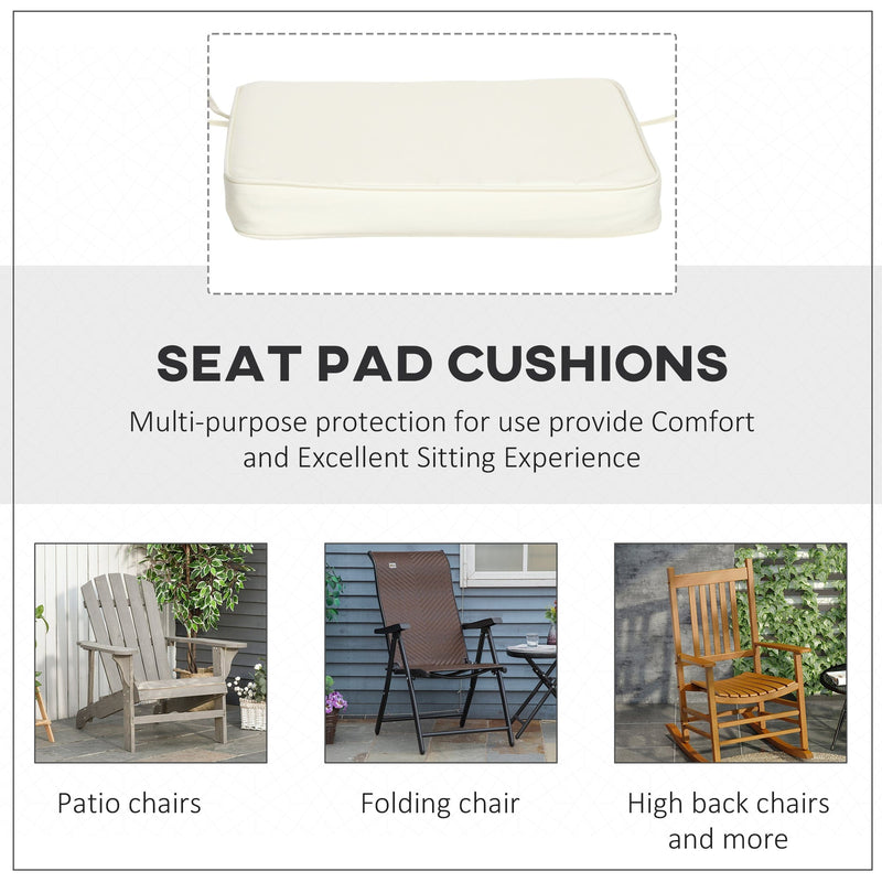 Cream Seat Pads For Garden Chairs