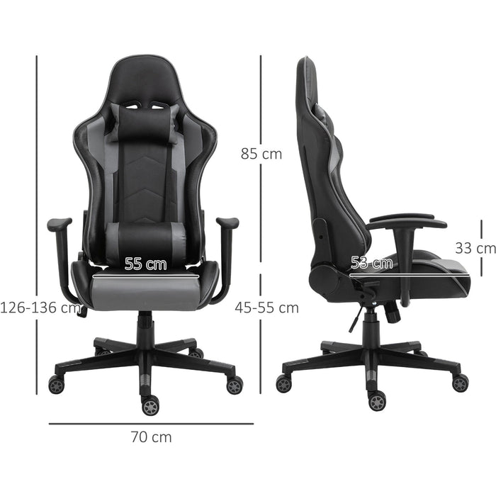 High-Back Racing Gaming Chair Black