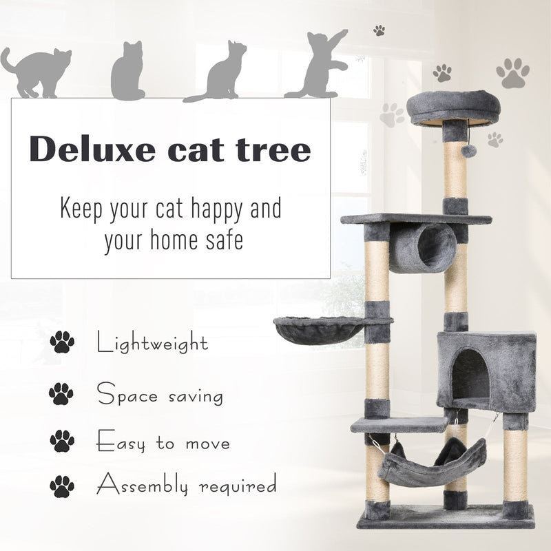 150CM Cat Tree Condo, Multi-level, Toys, Scratching Posts