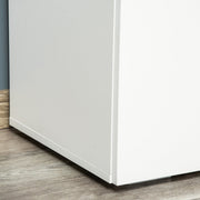 Small Cabinet With Doors, 2 Shelves, 70 x 39 x 70cm, White Homcom