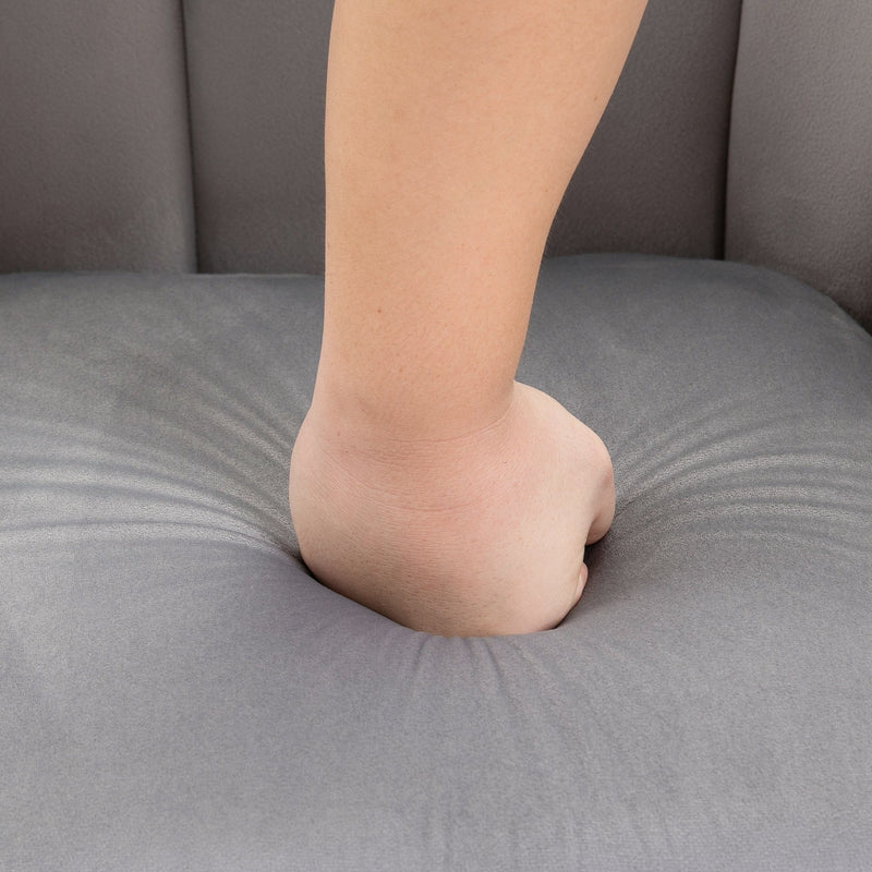 Grey Velvet Accent Chair