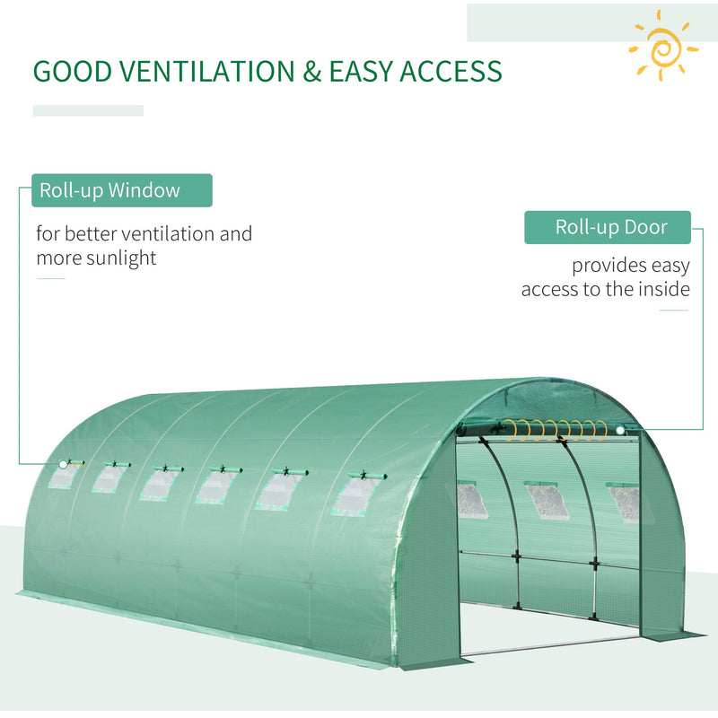 6x3m Replacement Tunnel Greenhouse Cover