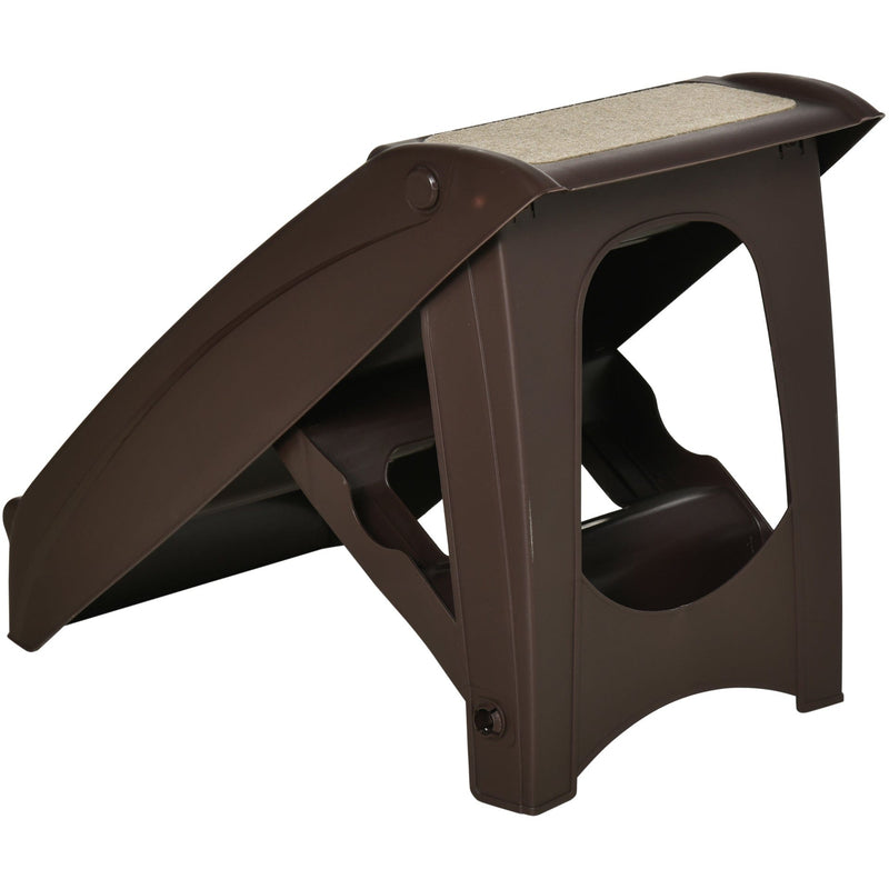 Dark Brown 4-Step Pet Stairs (62x38x49.5cm)
