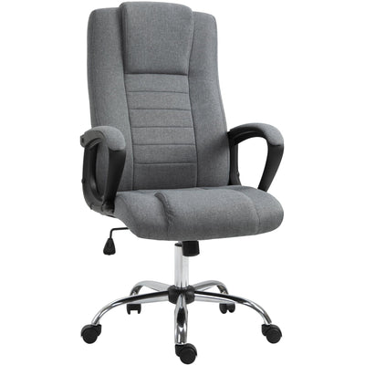 High Back Office Chair With Wheels, Adjustable Height Homcom