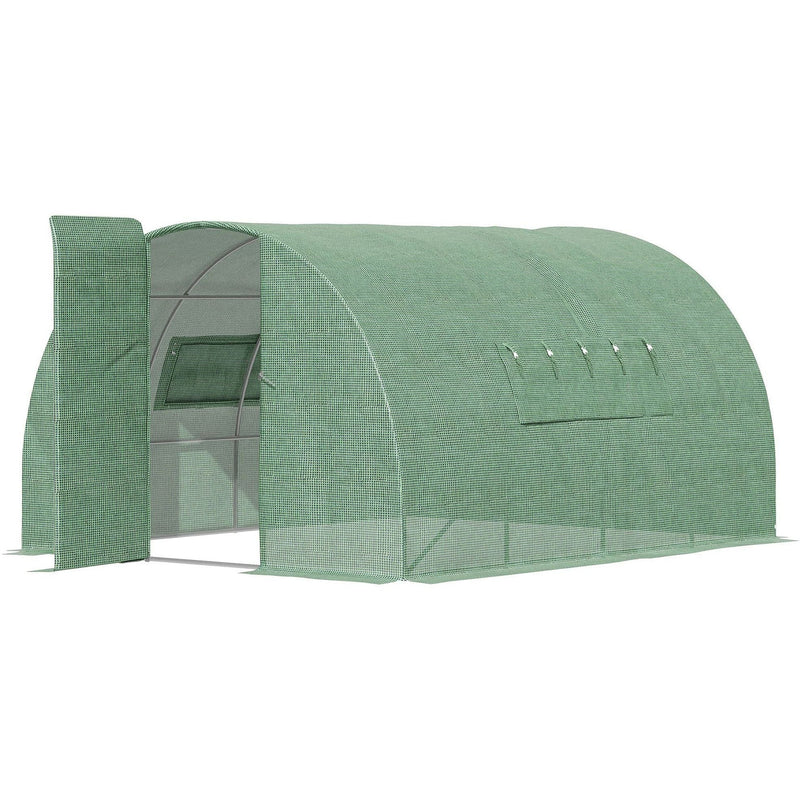 Large Walk in Tunnel Greenhouse, Steel Frame, 4x3m