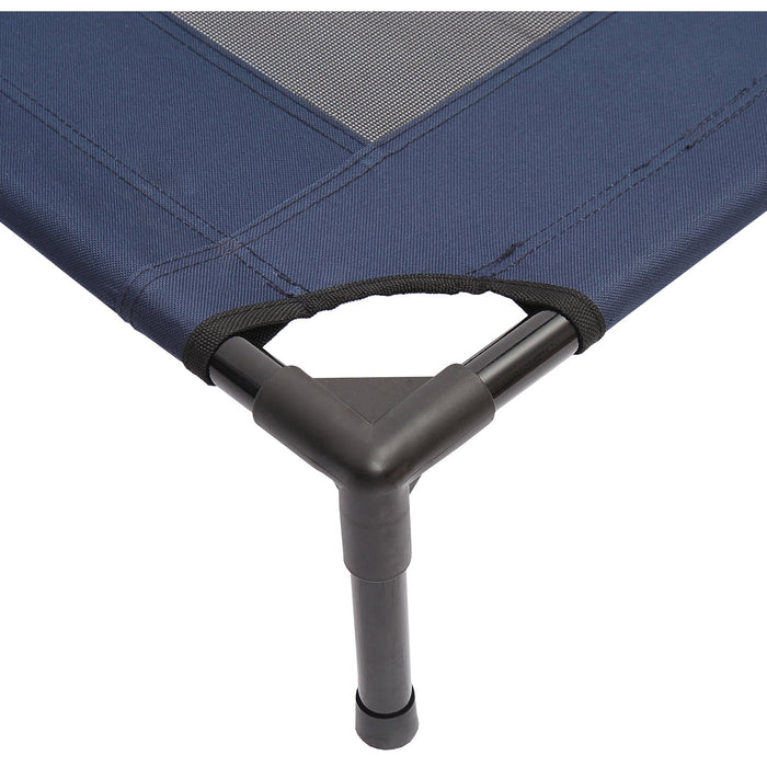 Elevated Pet Cot, Portable, Camping, Blue