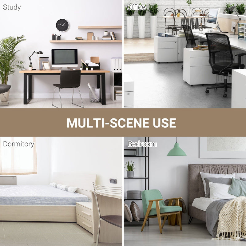 Adjustable Computer Desk with Metal Frame