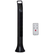 36" Tower Fan with Remote, 3 Speed, Oscillation, 7.5h Timer Homcom