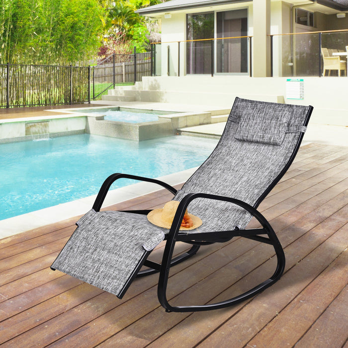 Folding Rocking Sun Lounger