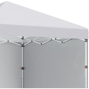 Outsunny 3x3m Pop Up Gazebo, White, 2 Sidewalls Outsunny