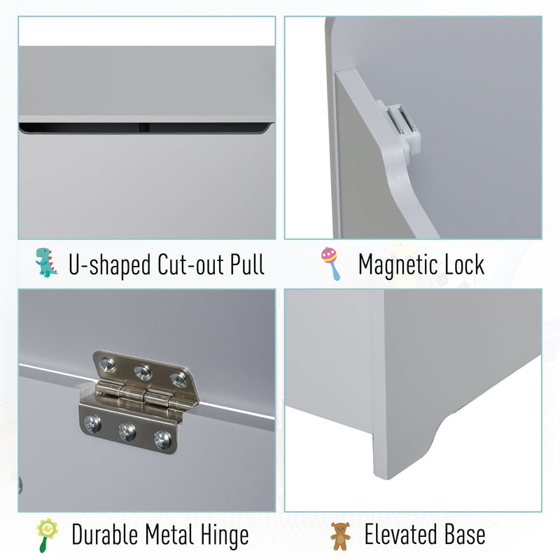 Wooden Toy Box With Seat