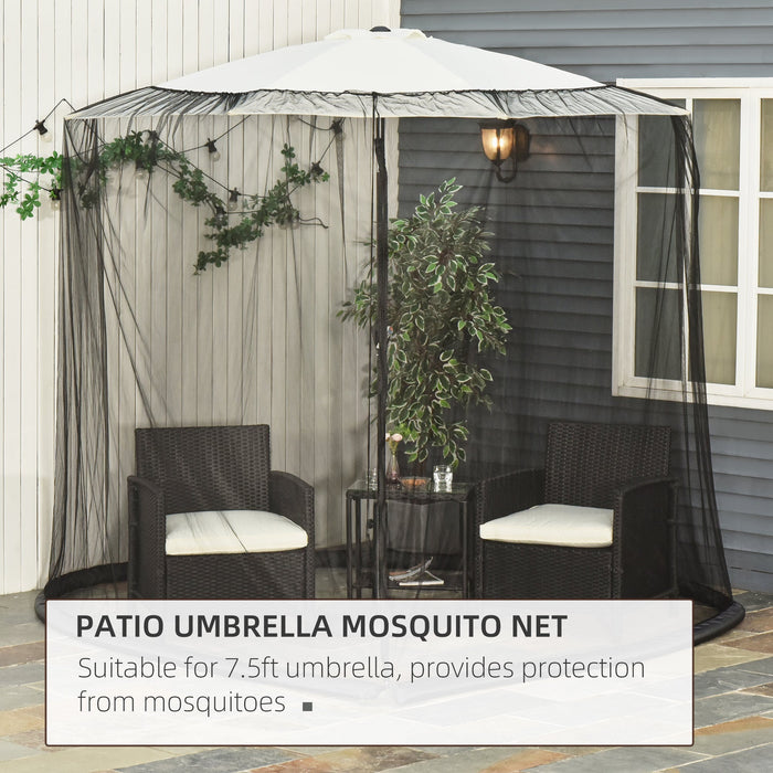 2.3m Patio Umbrella With Mosquito Netting
