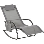 Rocking Garden Lounger Outsunny