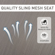 Grey Orbital Rocking Zero Gravity Chair Outsunny