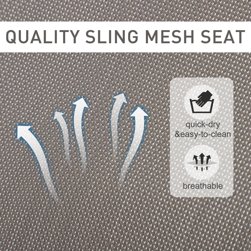 Grey Orbital Rocking Zero Gravity Chair Outsunny