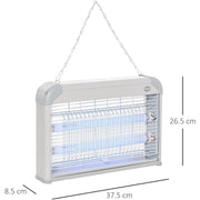 Electric Fly Mosquito Killer 20W, Free Standing/Wall Hanging Homcom