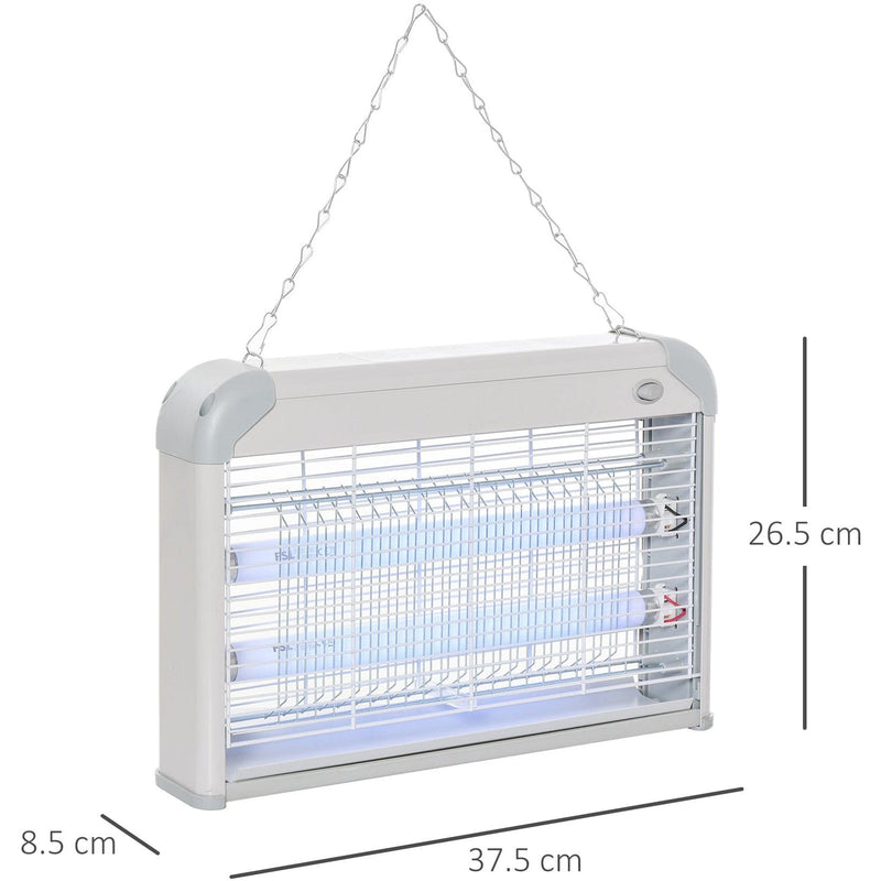 Electric Fly Mosquito Killer 20W, Free Standing/Wall Hanging Homcom
