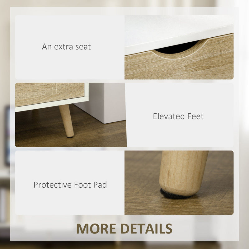 TV Unit Cabinet, up to 50", Storage, Natural