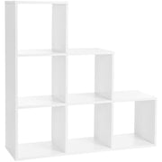 White Room Divider Cube Bookcase by Vasagle - Features 9 cubes 
