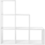 White Room Divider Cube Bookcase by Vasagle - Features 9 cubes 