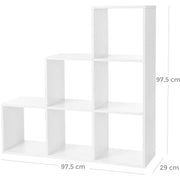 White Room Divider Cube Bookcase by Vasagle - Features 9 cubes 