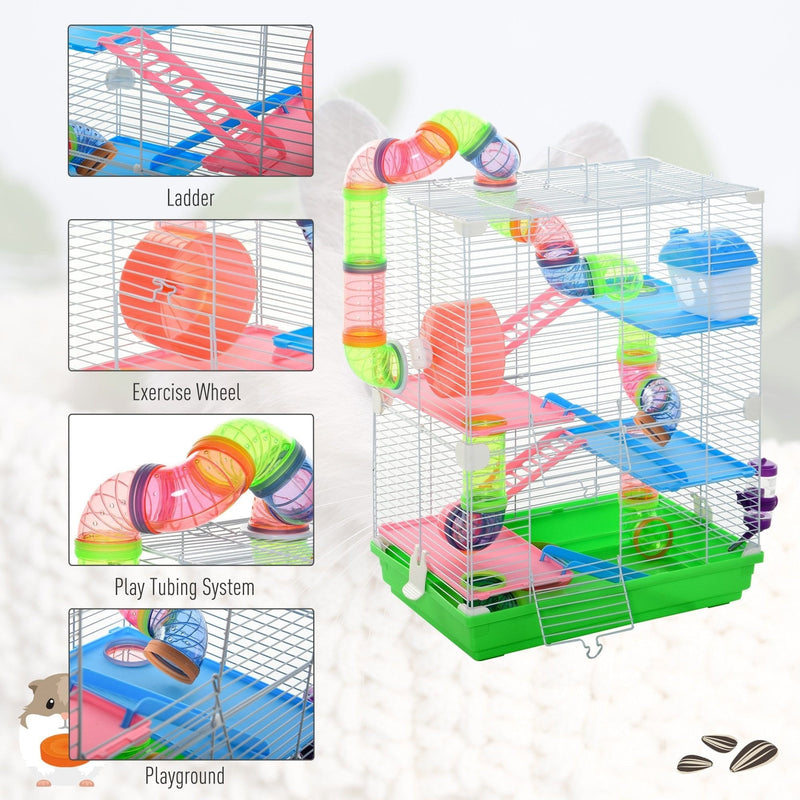 5 Tier Hamster Cage, Green