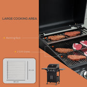 Image of a 3 burner gas bbq trolley 