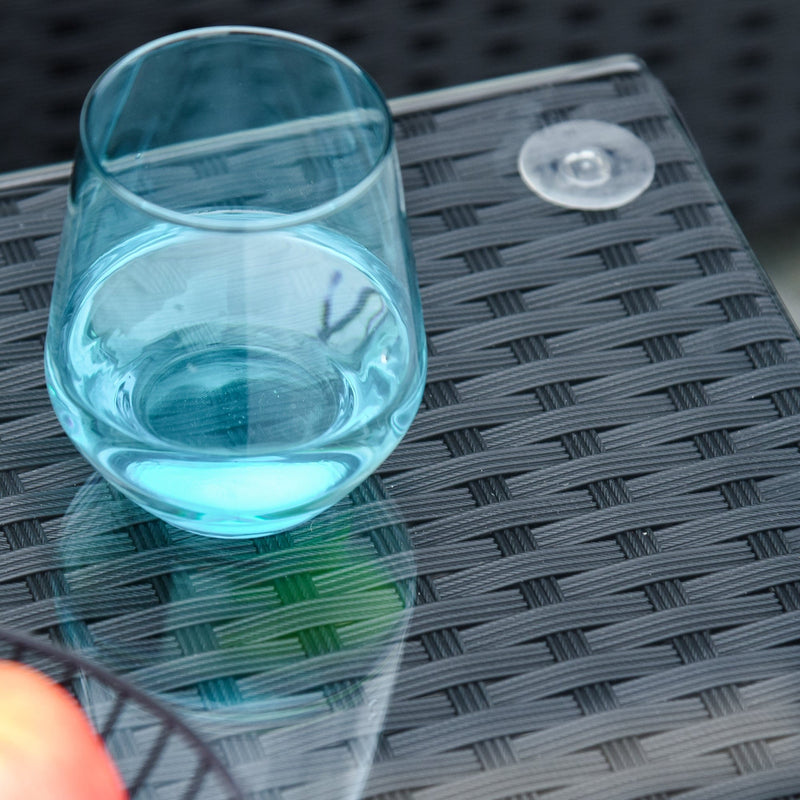 4 Seater Outdoor Rattan Sofa Set with Coffee Table, Cushions