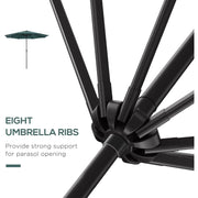 3m Tilting Garden Parasol with Crank Handle Outsunny