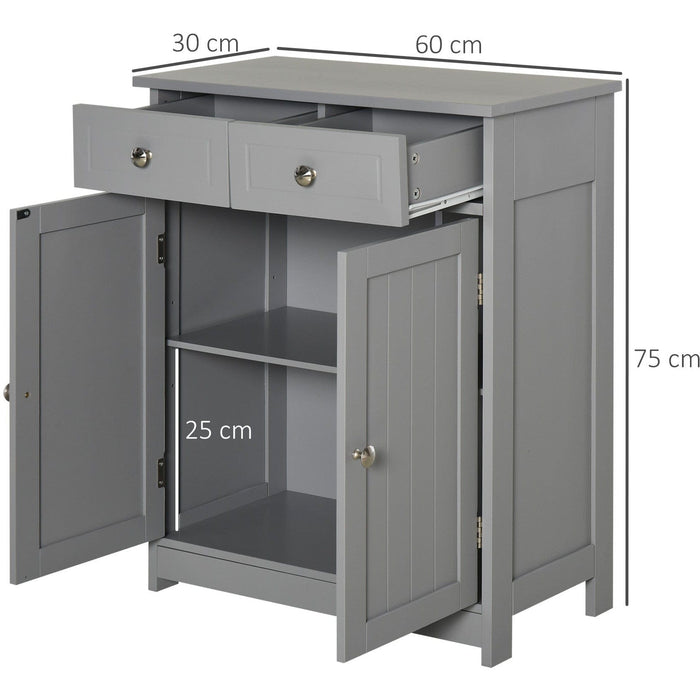 Wooden Bathroom Cabinets Freestanding, 75 x 60cm