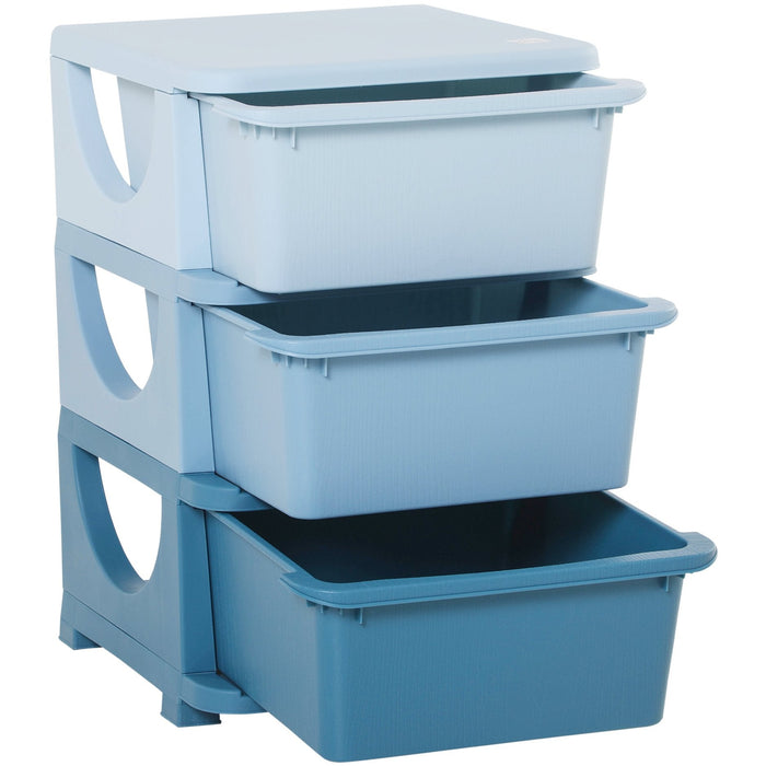 Plastic Storage Drawers For Toys (Curved Edges)